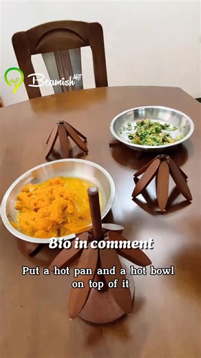 4PCS Tree Design Stand Wooden Trivets | Lora Reviews | Facebook