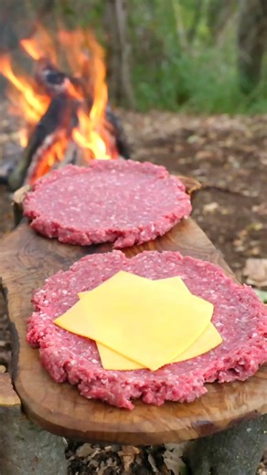 Perfectly Grilled Beef Burger Loaded With Melted Cheese Inside