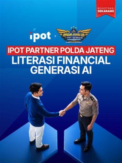 Di era AI, kemampuan menggunakan teknologi harus diimbangi dengan kemampuan mengelola keuangan. 💡📈 Melalui kolaborasi bersama Polda Jawa Tengah dalam Kapolda Jateng Cup E-Sport Tournament, IPOT turut mendukung peningkatan literasi finansial bagi generasi muda Indonesia. Karena generasi yang unggul bukan hanya yang melek teknologi, tetapi juga mampu mengambil keputusan finansial yang lebih cerdas untuk masa depan. 🚀 Saatnya jadi Generasi AI yang siap bertumbuh, berinvestasi, dan meraih peluang