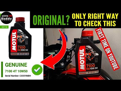 Genuine Motul Oil or Fake? Only Right way to Check This!