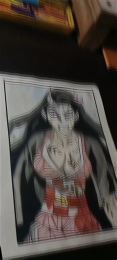 |nezuko|drawing🤐 #anime #drawing #nezuko #zenitsu