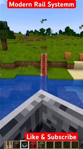 Modern Rail || Minecraft #trending #shorts #youtubeshorts #imakergambit