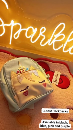 Cutest Leather Backpacks.. Available in Black, Blue, Pink and Purple. ❤ | Sparkles