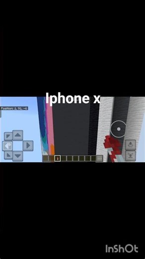 Iphone x working mode #minecraft #shorts #india