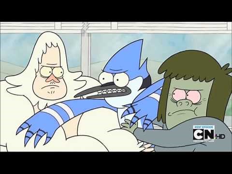 Benson Gets Punched by Mordecai
