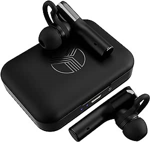 TREBLAB True Wireless Earbuds X5 Bluetooth 5.0 with Microphone 35H Playtime Noise Cancelling Headphones TWS Cordless Earphones w/Deep Bass for Sports/Running/Workout w/Charging Case Black