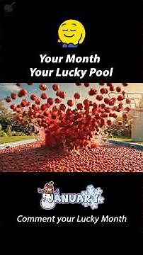 Choose your Lucky pool and your month #asmr #pool #satisfyingvideo #relaxing #dream #shorts