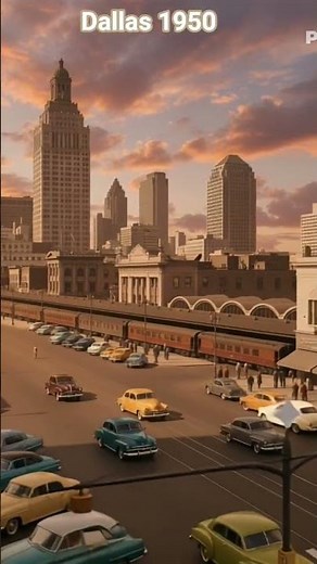 🇺🇸 Dallas City 1950 | The Rise of a Modern Texas Metropolis