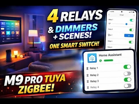 M9 Pro Tuya Zigbee – 4 Relays, Dimmers, Scenes & Home Assistant!