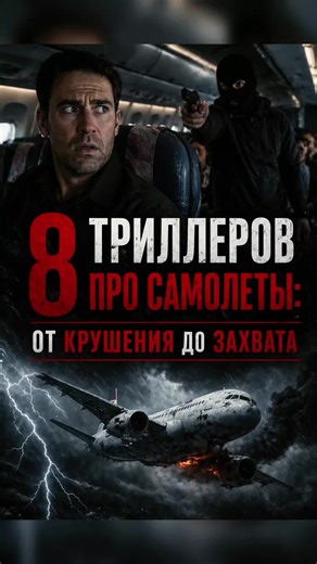 8 триллеров про самолеты: от крушения до захвата : 1.Крушение ( 2022 ) 2.Кроваво-Красное Небо ( 2021 ) 3.Чрезвычайная Ситуация ( 2021 ) 4.Черный ящик ( 2020 ) 5.Экипаж ( 2016 ) 6.Воздушный маршал ( 2014 ) 7.Экипаж ( 2012 ) 8.Ночной Рейс ( 2005 ). #creatorsearchinsights #фильмы #viral #movie #рекомендациях