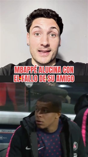 Mbappé no lo podía creer… Vaya fallo 😂