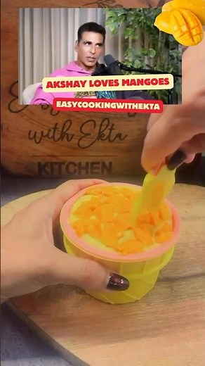 Akshay loves Mango-Homemade Frozen Yogurt in 5 Minutes (No Machine) #frozenyogurt #shots #icecream