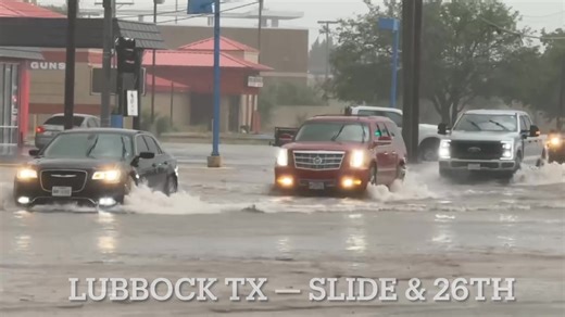 #Lubbock #Texas now facing some flash flooding in the wake of a nasty tornadic storm that wreaked havoc on the city. Footage from Storm Chaser Adam Lucio near Slide and 26th. Turn around don’t drown!! | Texas Storm Chasers