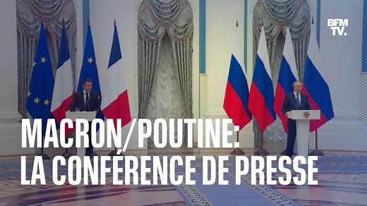 Macron/Poutine: la conférence de presse en intégralité