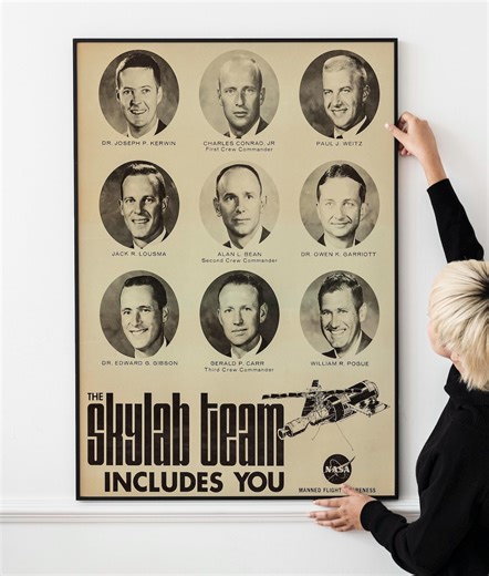 Skylab Program Poster – Early 1970s Human Spaceflight and Orbital Science - Etsy Australia