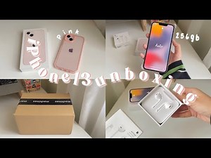 iPhone 13 unboxing 📦 // [ Pink + 256GB ] 💗