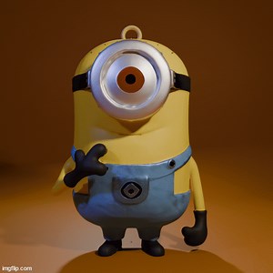 Minions Stuart 3D Printable Figure & Keychain | Despicable Me Collectible Model