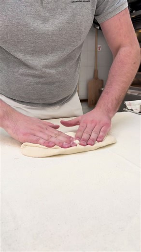 How French Bakers Shape the Perfect Baguette 🥖Traditional French baguette shaping by a professional baker. Simple technique used in artisan bakeries.#bakery #shaping #baguette