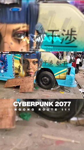 Full Video on Our YouTube Channel Matwana Matatu Culture Coming Back Soon : Cyber Punk 2077 Ngong Route 111 Designed by Maze Airbrush Portraits by Martin Ojiambo Sound & Visuals by Red Unit #Matatu #Kenya #AgeOfTheCulture #MatwanaMatatuCulture #LongLiveTheMatatuCulture