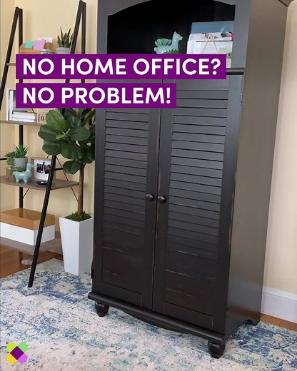 Who says your home office has to look the part? With the Pinellas Armoire Desk, your workspace hides in plain sight. Bring one home through the following link: https://www.wayfair.com/DS30bacbFq | Wayfair