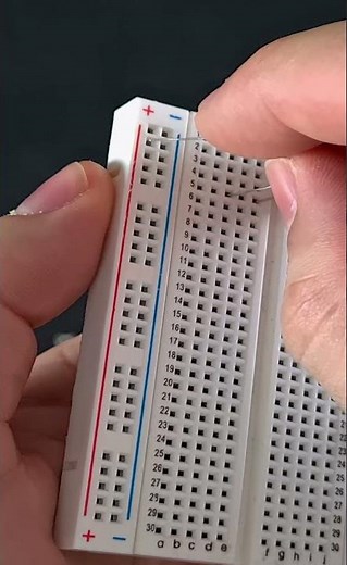 LED Switch with a Breadboard #Shorts