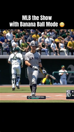Banana Ball Mode in MLB the Show 😳 #bananaball #mlbtheshow #mlbtheshow26 #baseball #gaming #fyp