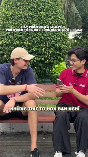 MÁY PHIÊN DỊCH ATALK PLUS+ PHIÊN DỊCH GIỌNG NÓI HAI CHIỀU KHI GIAO TIẾP CÙNG NGƯỜI ĐỨC