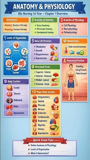 anatomy and physiology | chapter 1 | bscnursing #anatomy #physiology #chp #bscnursing