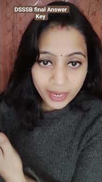 DSSSB TGT Final answer key #dsssbexam #dsssb #answer #trending #shorts #youtubeshorts #ytshorts