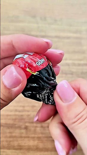 ASMR 🍓 Unwrapping a berry lollipop | Sweet & satisfying candy sounds #Shorts