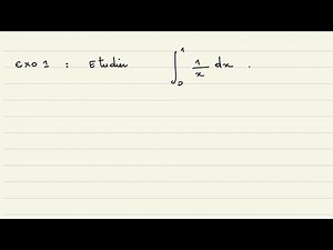 Exercice 1 : Intégrale généralisée