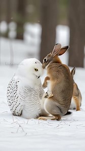 2.7M views · 24K reactions | Brave Rabbit Fights Off Deadly Owl To Save Its Baby! #rescue #animals #Wildlife | Paul & Friends | Facebook