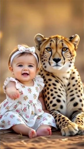 Watch This Heartwarming Interaction Between a Baby and a Cheetah
