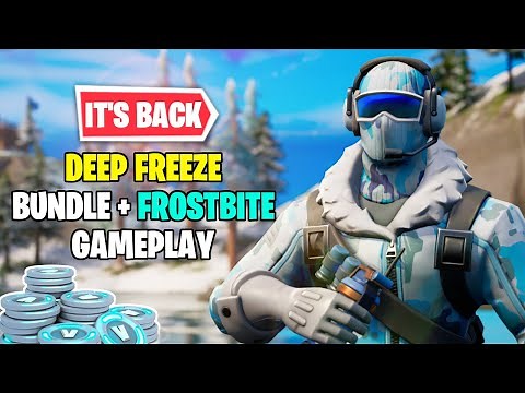 Fortnite | Frostbite Skin Gameplay - Deep Freeze Bundle 1000 V BUCKS