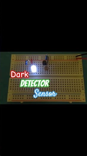 Simple Dark Detector Sensor #breadboard #circuitdiagram #scienceexperiment