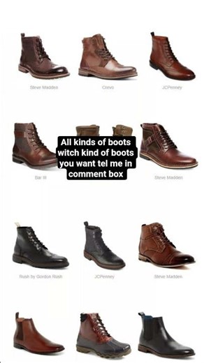 all kinds of boots witch kind of boots you want tel me in comment box #bootmaster #yellowboots #blac