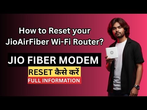 How to Reset your JioAirFiber Wi-Fi Router? | Jio Fiber internet not working reset