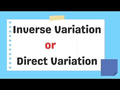 Classifying an equation as a direct or inverse variation
