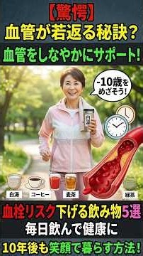【危険】ドロドロ血管を撃退！血栓リスクを下げる飲み物５選 #ドロドロ #血管#血栓