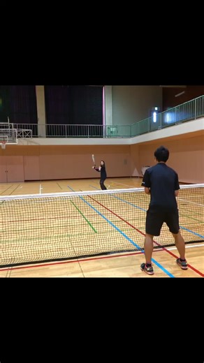 切り抜き【ソフトテニスドッキリ】国体2位の女の子の球がヤバすぎた！#ソフトテニス #あゆタロウ