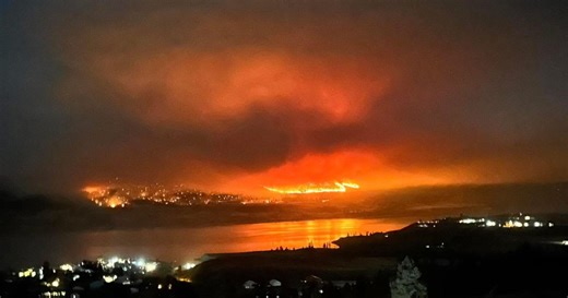 Wildfire burning on Colville Reservation grows rapidly overnight with high heat set to exacerbate