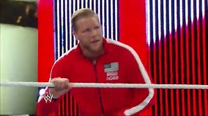 Jack Swagger enters to Batista's entrance theme