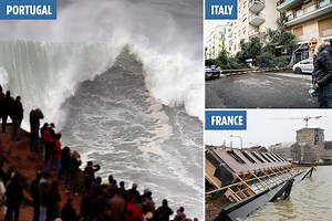 Massive European storms kill 9 as 100mph winds & torrential rain spread Xmas misery
