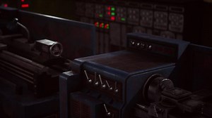 old abandoned factory room with lathes