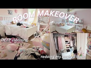 ROOM MAKEOVER 2026 ~ deep cleaning, painting, reorganizing 🩷🍈