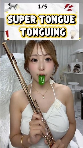 Super tongue tonguing challenge🥵#challenge #rhythmgame #flute