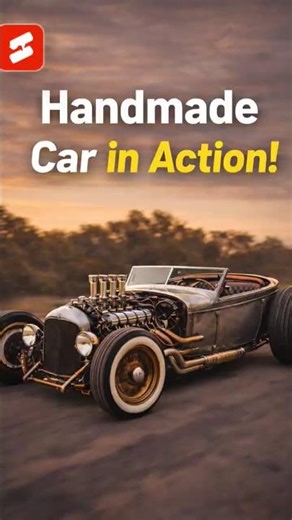 Watch this handmade car in action! 🔧🔥 #Handmade #DIY #Maker #CustomBuild #CreativeProjects