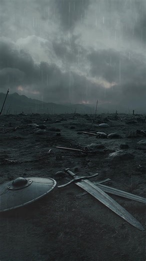 Desolate Medieval Battlefield | Aftermath of War Ambience #shorts