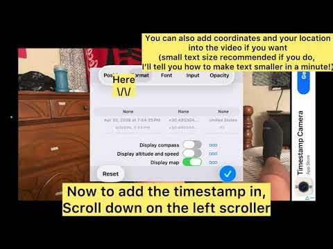 Timestamp Camera App IOS | BASIC TUTORIAL (download link in description)