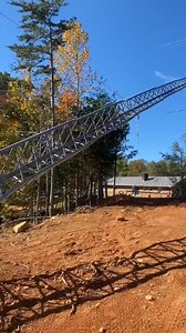 Tilting Tower #hamradio #amateurradio #hamradiocommuity #TuneIntoTheWorld #hamradiooperator | 4 F 1 E B D Amateur Radio